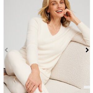 Chicos White Pullover Sweater Size 2